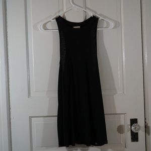 Free People Ribbed Black Tank